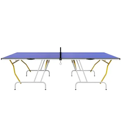 Bordtennisbord Pingisbord Blå av MDF och Metall för Fritid Bärbart