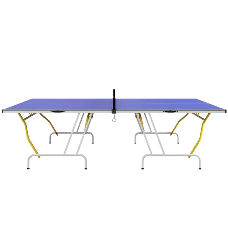 Bordtennisbord Pingisbord Blå av MDF och Metall för Fritid Bärbart