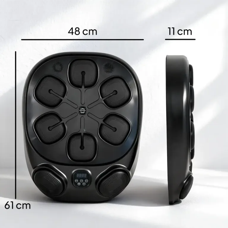 Boxningsmaskin Musikalisk Väggmonterad Svart Plast Bluetooth
