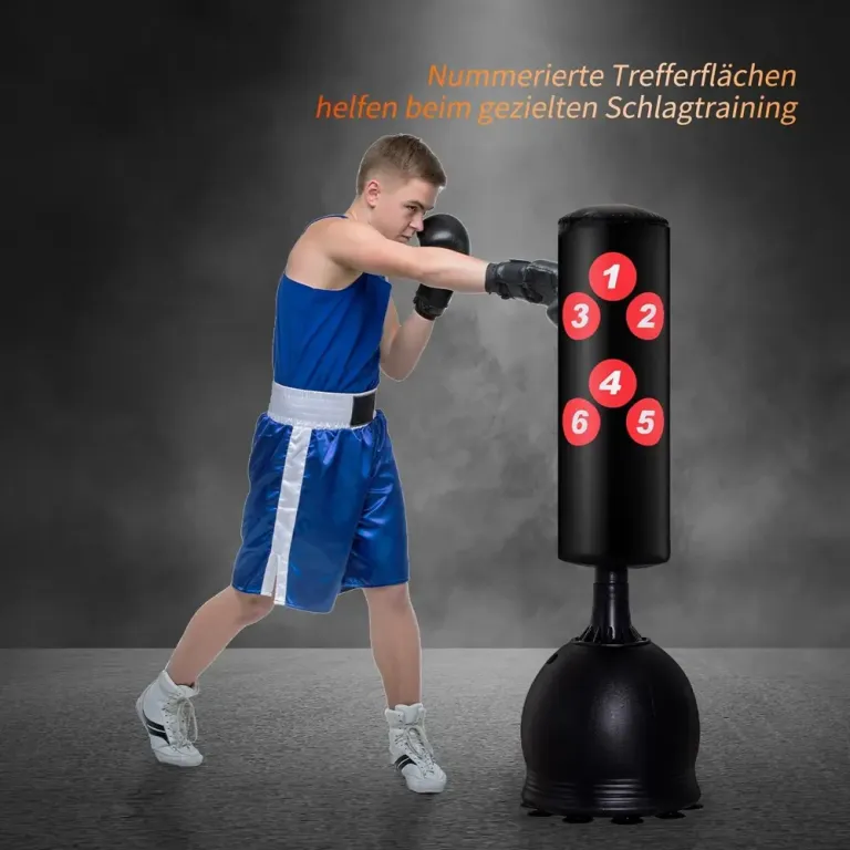 Boxningspåse med Sugkoppsbas för Proffs 165 Cm