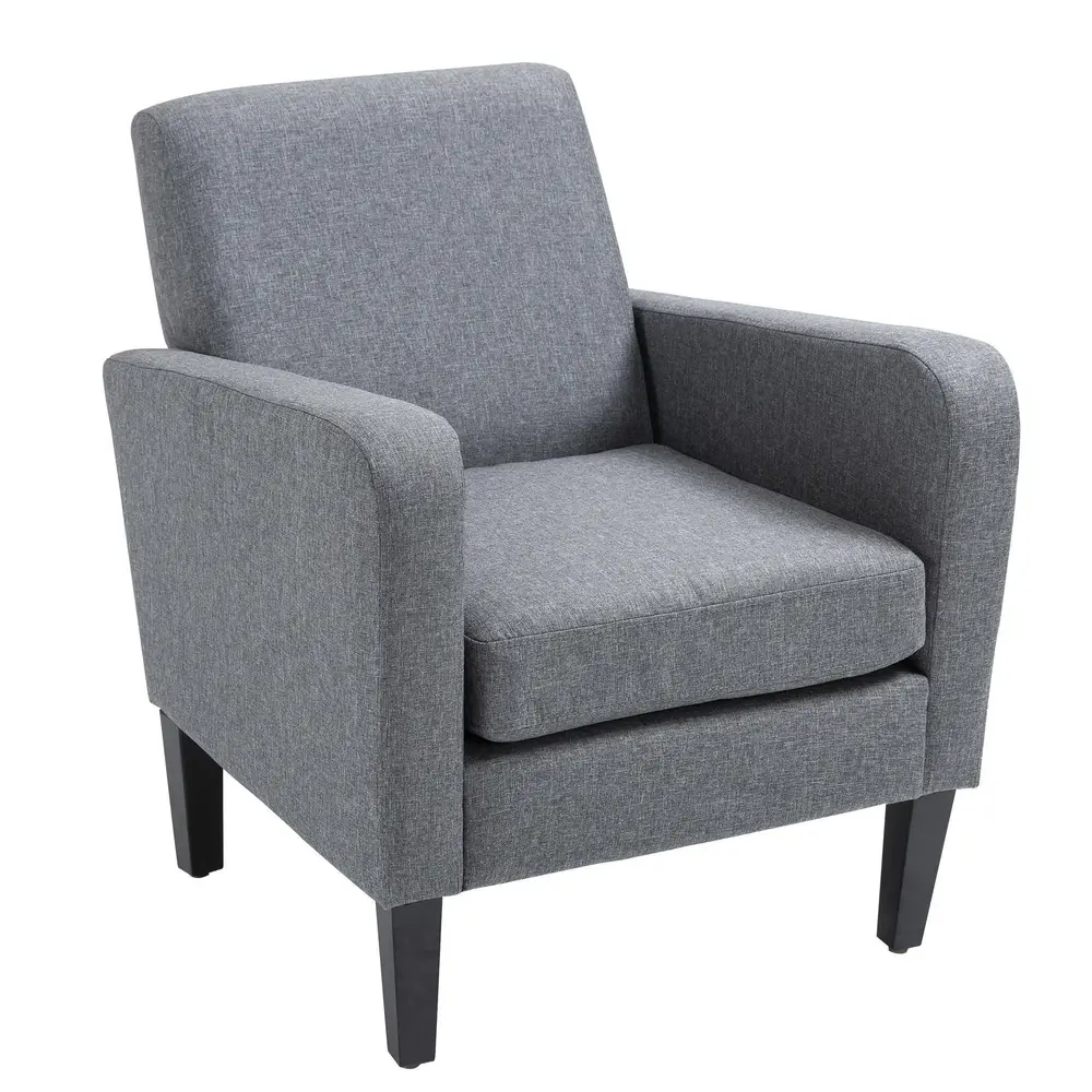 Enkelfåtölj med Träben Elegant Stoppad 66 x 72 x 74 Cm