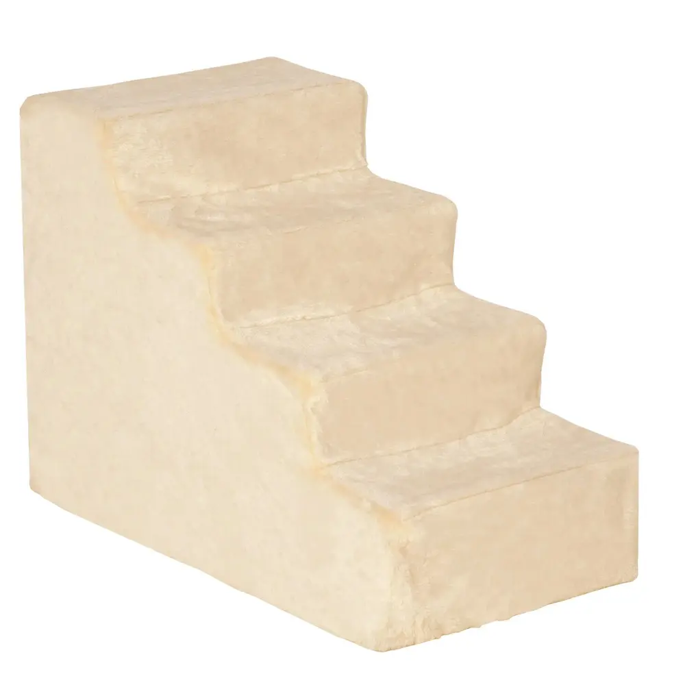 Husdjurstrappa 4 Steg Mjuk Trappa i 60 x 35 x 44 Cm