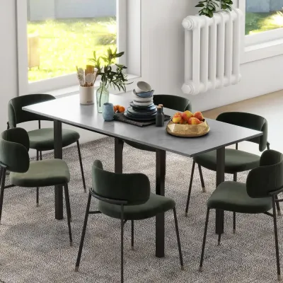 Matbord Utdragbart Köksbord för 6 Personer 160 x 70 cm