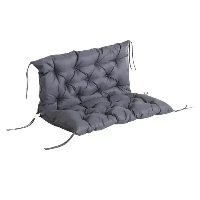Sittdyna för Trädgårdsbänk och Hammock 100 X 98 cm, Mörkgrå