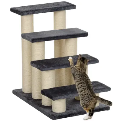 Djurtrappa 4 Steg för Hund och Katt 60 x 40,5 x 59 cm