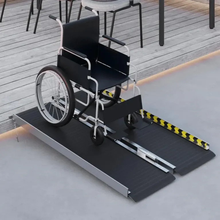 Rullstolsramp Vikbar Halkfri Yta Multipurpose Bärbar