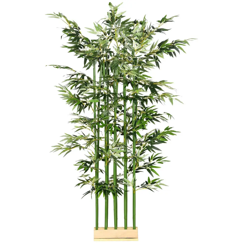 Konstgjord Växt Bambu Grön av Plast Konstträd i 180 Cm