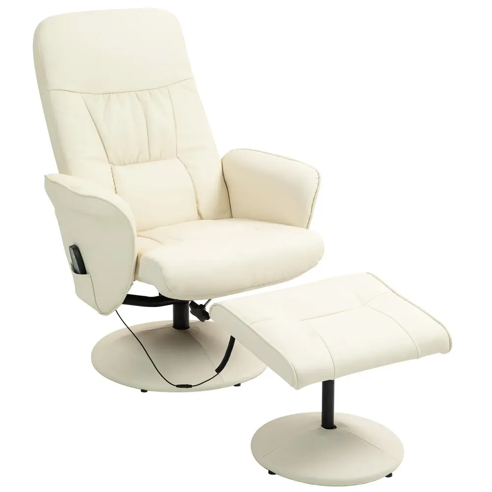 Massagestol med Fotpall 10 76 x 81 x 105 Cm