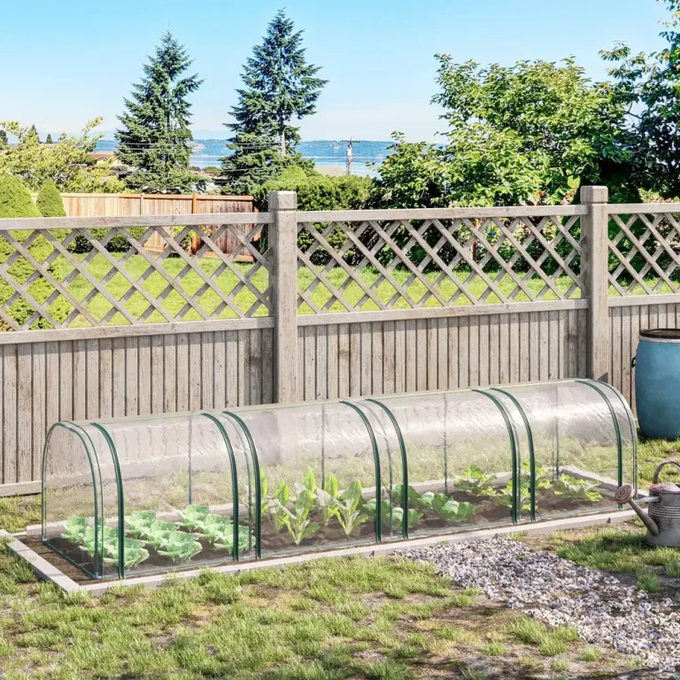Tunnelväxthus Växthus Transparent av Stål 395 x 100 x 80 cm