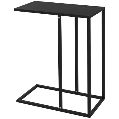 C-Format Sidobord/Laptopbord Stålram Svart Metall