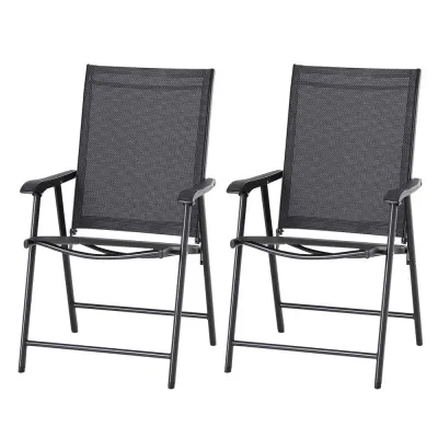 Campingstolar 2-Pack Hopfällbara Stolar 58 x 64 x 94 cm