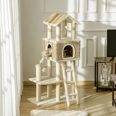 Kattbädd Kattgrotta Mjuk Sovplats Katt 130 cm