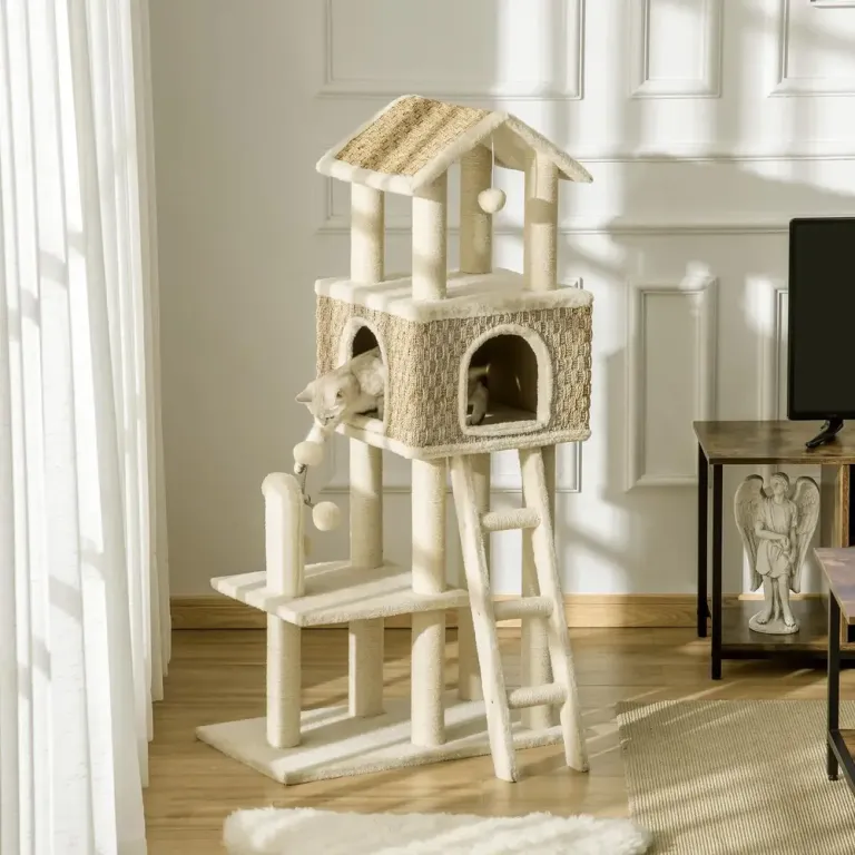 Kattbädd Kattgrotta Mjuk Sovplats Katt 130 cm