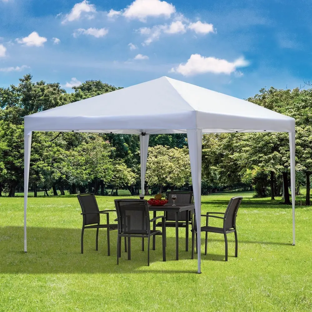Hopfällbar Pop-Up Paviljong Partytält 2,95 x 2,95 M