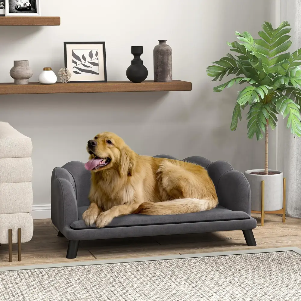 Hundsoffa med Träben Elegant 98,5 x 60,5 x 35,5 Cm