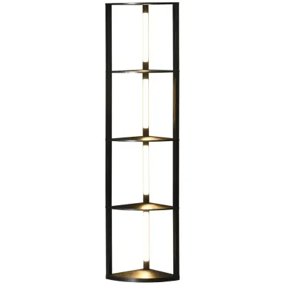 LED-Golvlampa med Hörnhylla Dimbar 4 41 x 30 x 164 cm