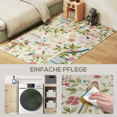 Country Rug Mångsidig i Polyester Lättskött Färgglad