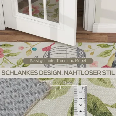 Country Rug Mångsidig i Polyester Lättskött Färgglad