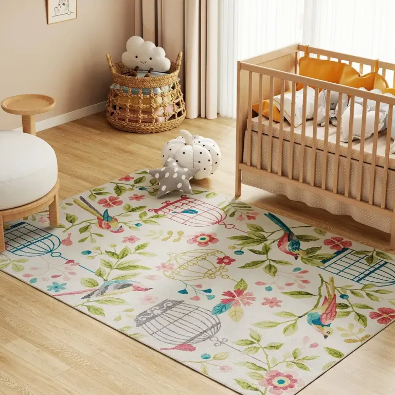 Country Rug Mångsidig i Polyester Lättskött Färgglad