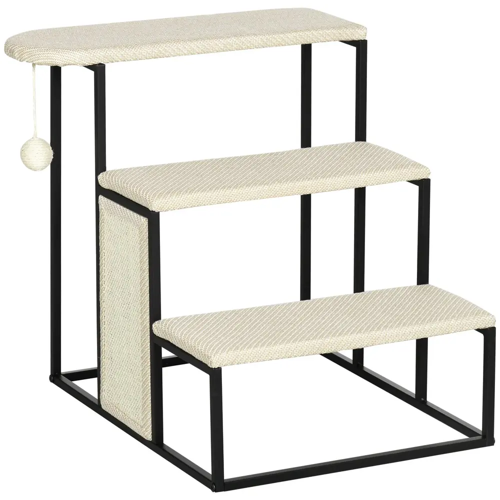 Husdjurstrappa med Klösbräda 3-Stegs 51 x 54 x 53 Cm