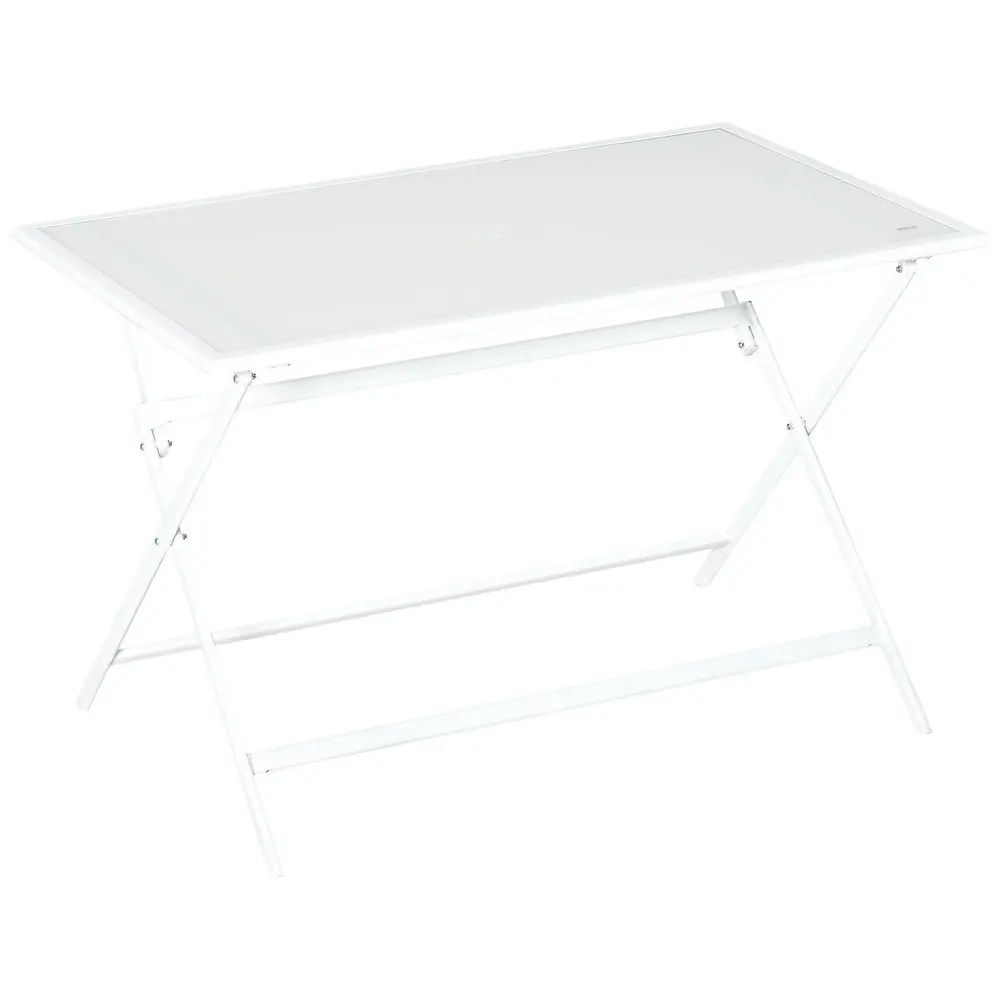 Hopfällbart Trädgårdsbord i Trä Praktiskt 110 x 70 x 70 Cm