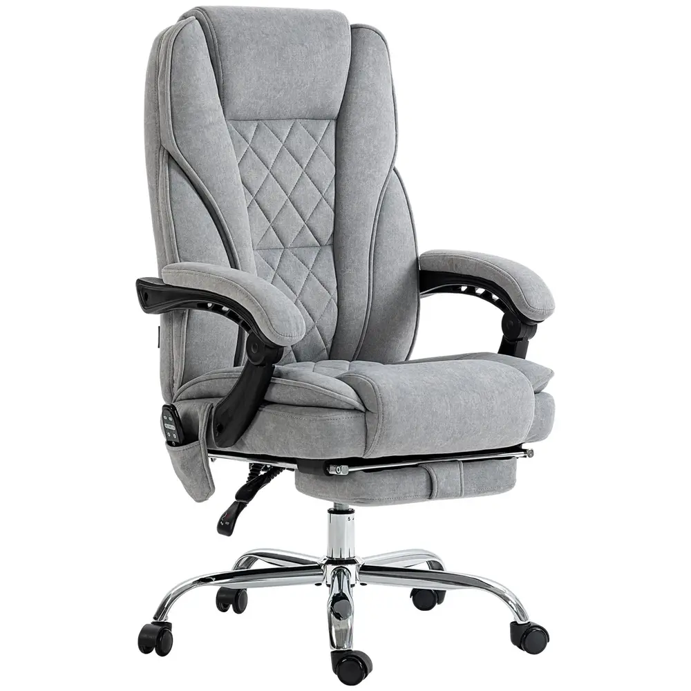 Ergonomisk Kontorsstol med Massagefunktion Fotstöd