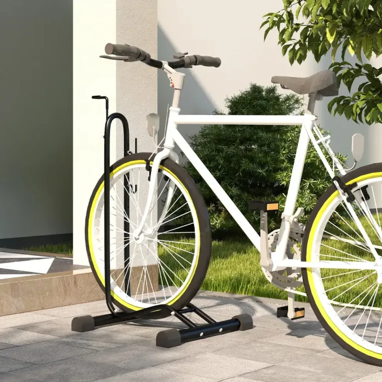 Cykelställ Cykelstativ Metall av Stål Vertikalt Horisontellt