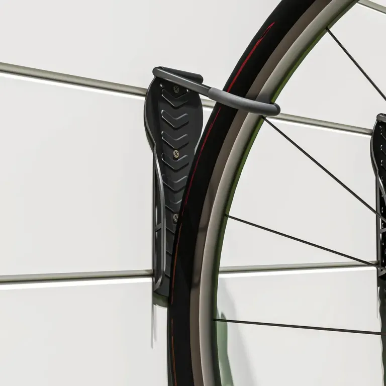 Cykelväggfäste Cykelställ Vertikalt Svart av Metall Väggmonterade