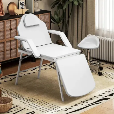 Bärbart Massagebord Hopfällbar Massagesoffa i Konstläder