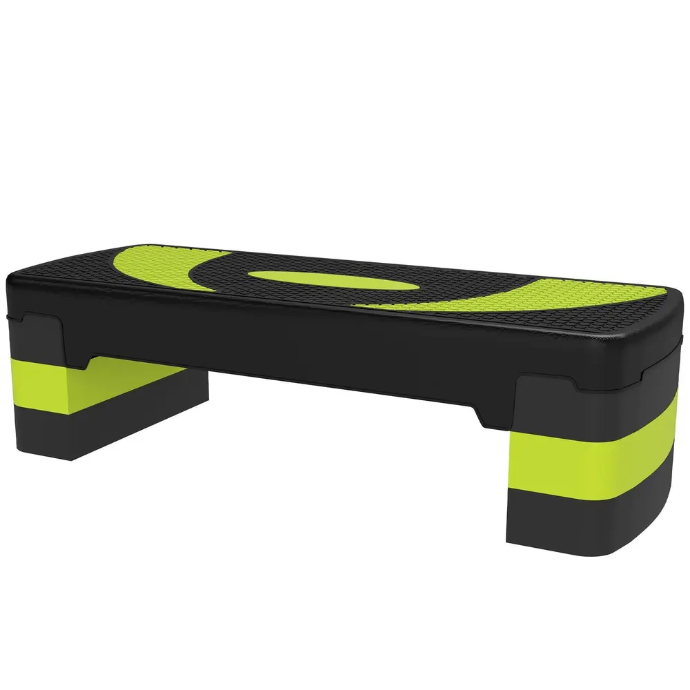 Aerobic Stepper Stegbräda Höjdjusterbar Grön 10-20 cm