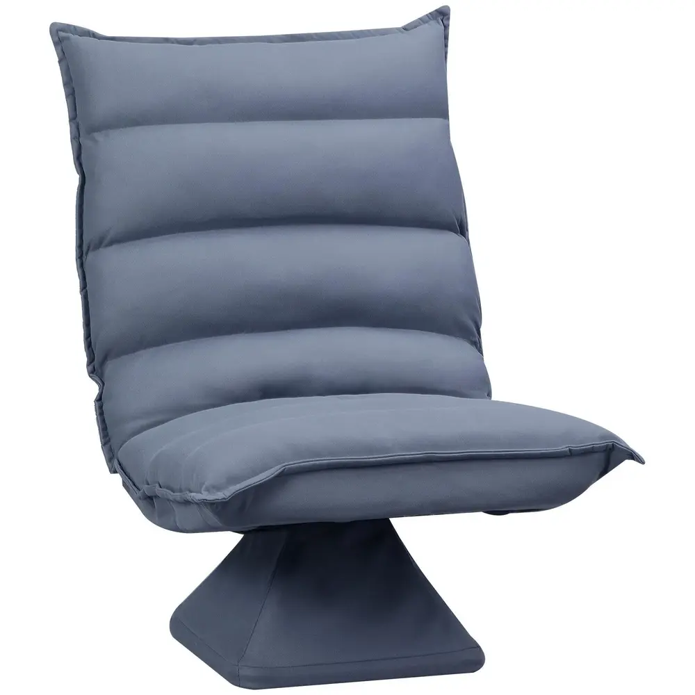 Golvsoffa Golvstol Grå av Mikrofiberduk 62 x 62 x 95 Cm