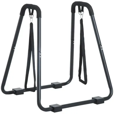 Dipstation och Parallettes för Calisthenics, Svart