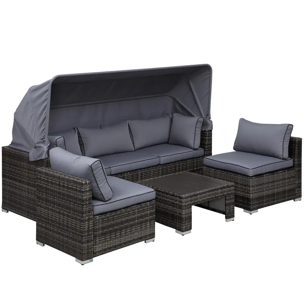 Loungeset Rotting Sittgrupp 215 x 75 x 64 Cm