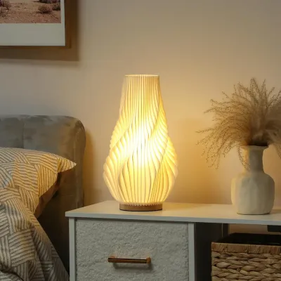 Bordslampa Smart Vit av Plast Dimbar Lampa 20 x 20 x 34,5 cm