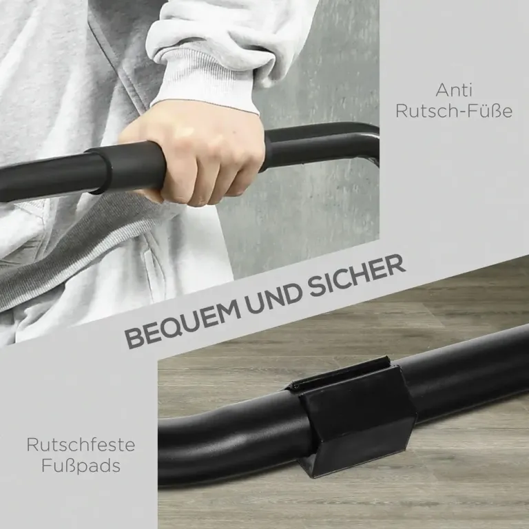 Dipstation och Parallettes för Calisthenics, Svart Träning Biceps