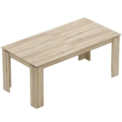 Utdragbart Matbord 180-260 cm för 6-10 Personer i Trä