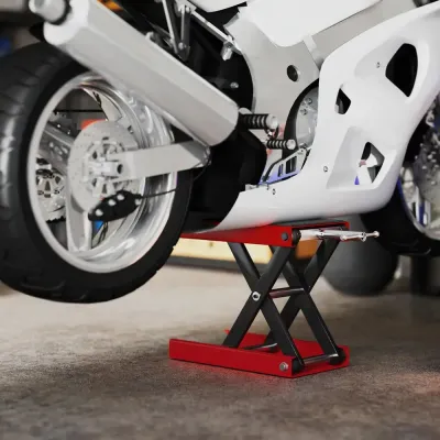 Motorcykellyft Metall för Verkstad och Garage med Höjd