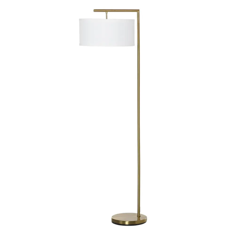 Elegant Golvlampa med Linnéskärm Läslampa 47 x 37 x 153 Cm