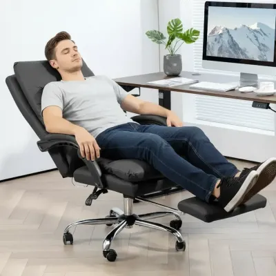Kontorsstol med Massagefunktion Uppvärmd 65x72x109-117 cm
