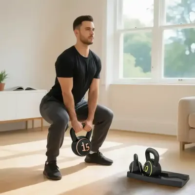 Kettlebell-Set 3 Kettlebells (2,2 Kg / 4,5 Kg / 6,8 Kg)