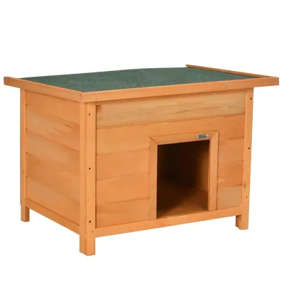 Hundkoja Granträ med Öppningsbart Tak 82 x 58 x 58 cm
