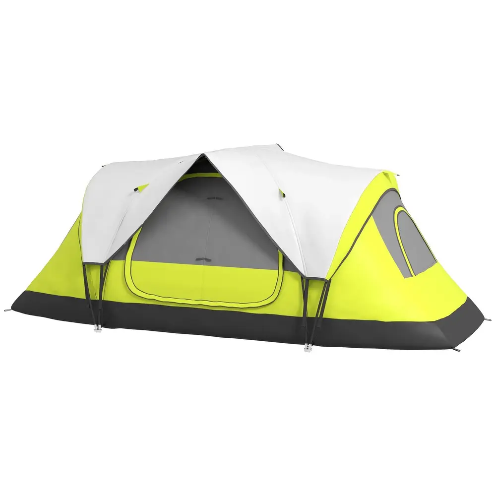 Campingtält Tunneltält för 8 Personer Grön av Polyester