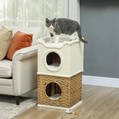 Klöstunna 75,5 cm med Tre Kattgrottor, Cremevit