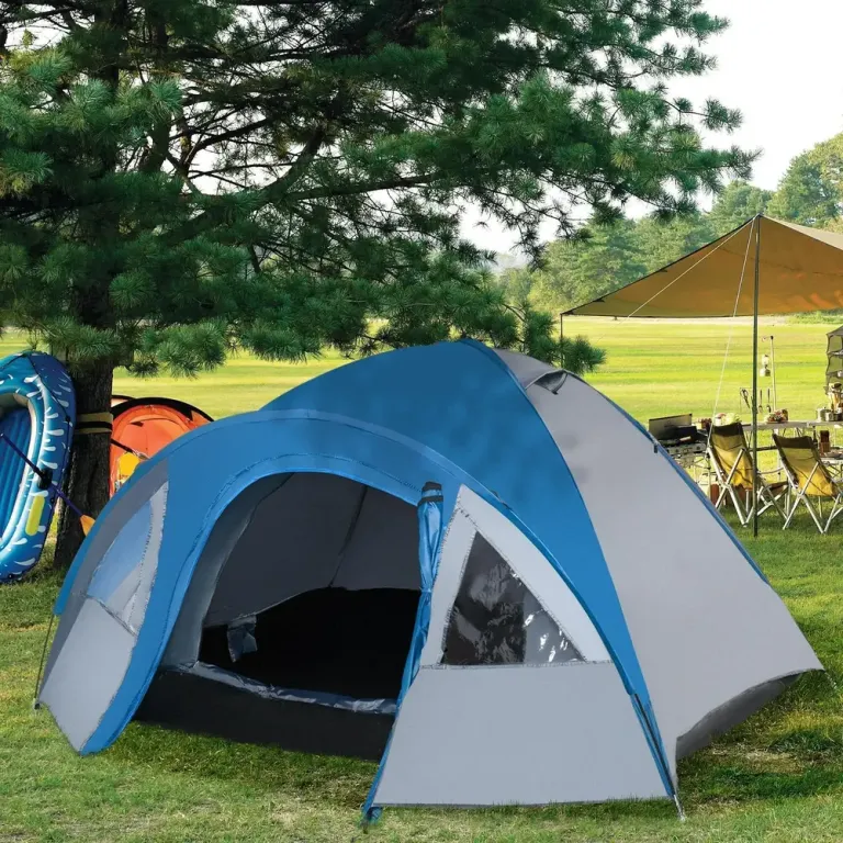 Kupoltält Dubbelväggigt för 4 Personer Campingtält Personers Förrum