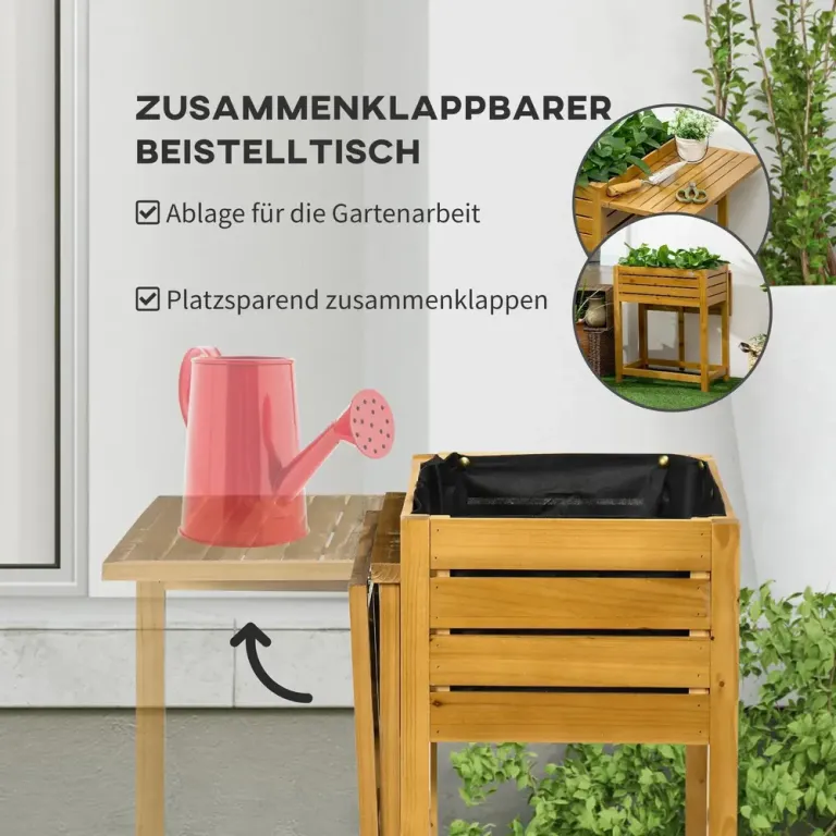 Odlingskrage Upphöjd Odlingslåda i Trä Plant