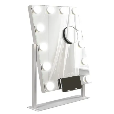 LED-Sminkspegel 3 Ljuslägen Dimbar 37 x 46 cm, Vit