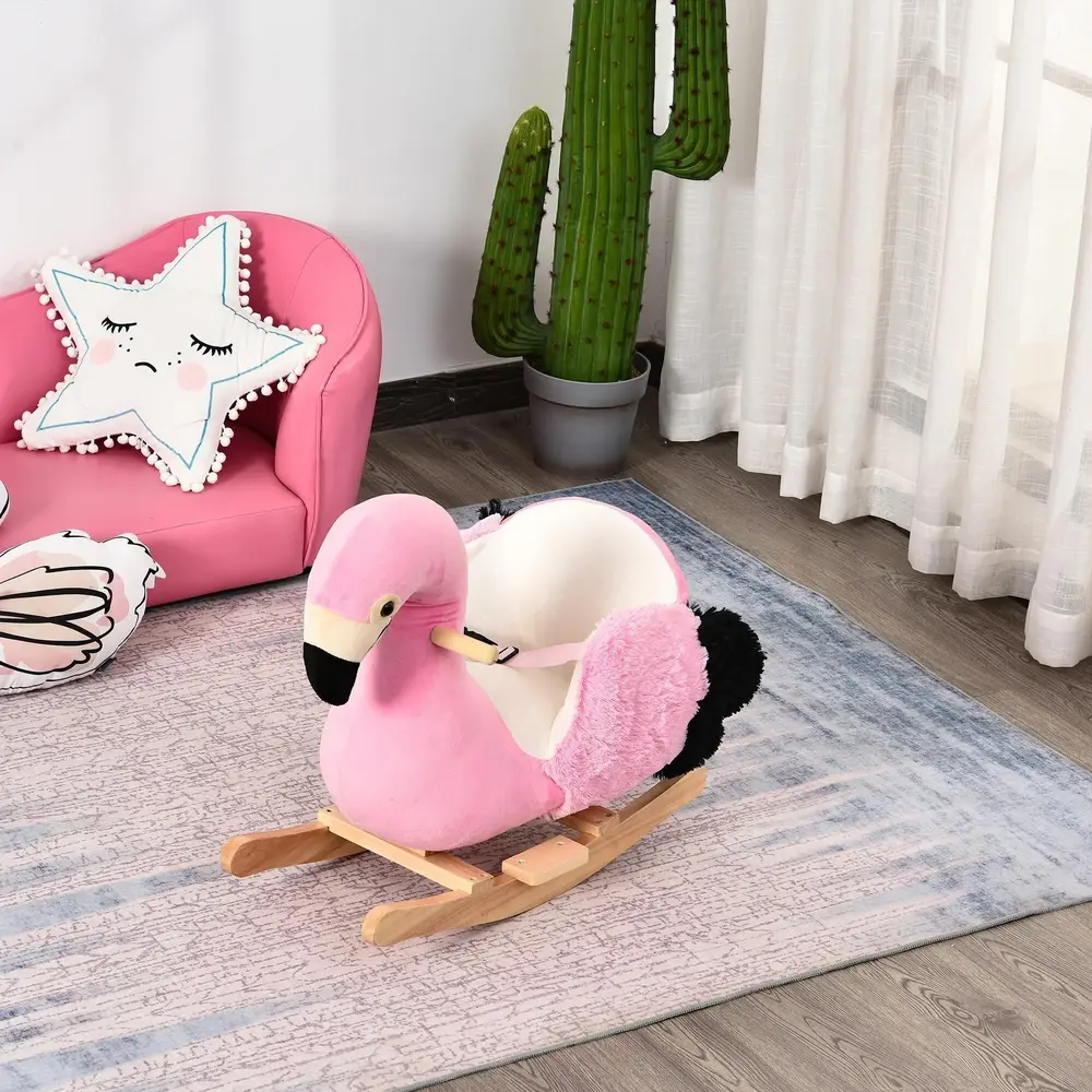 Gungdjur Flamingo Mjuk Plysch Söt 60 x 33 x 52 Cm