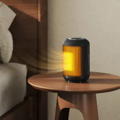 Värmefläkt Keramisk 1500 w Svart Plast Bärbar Kupévärmare