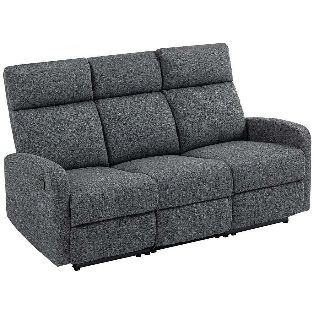 Soffa med Individuellt Ryggstöd Fotstöd 3-sits
