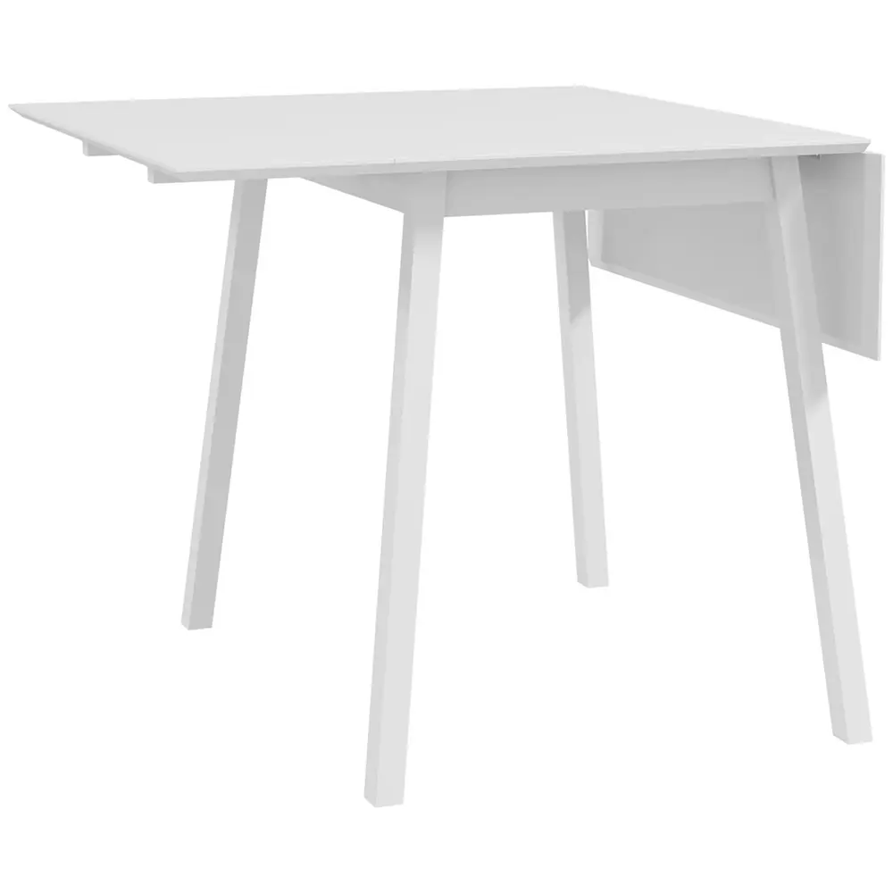 Matbord Fällbord Vit av Trä för Små Rum 110 x 86 x 75 Cm